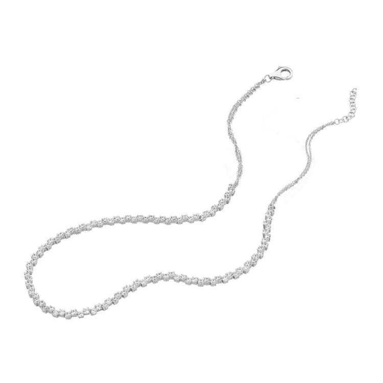 Collier Silver Rose