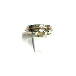 Bague argent et or