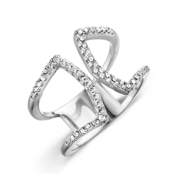 Bague Silver Rose
