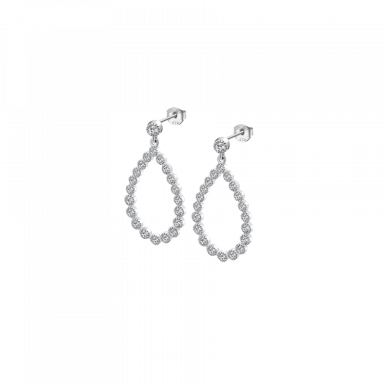 Boucles d'oreilles Lotus Silver