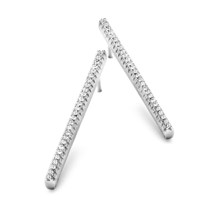 Boucles d'oreilles Silver Rose