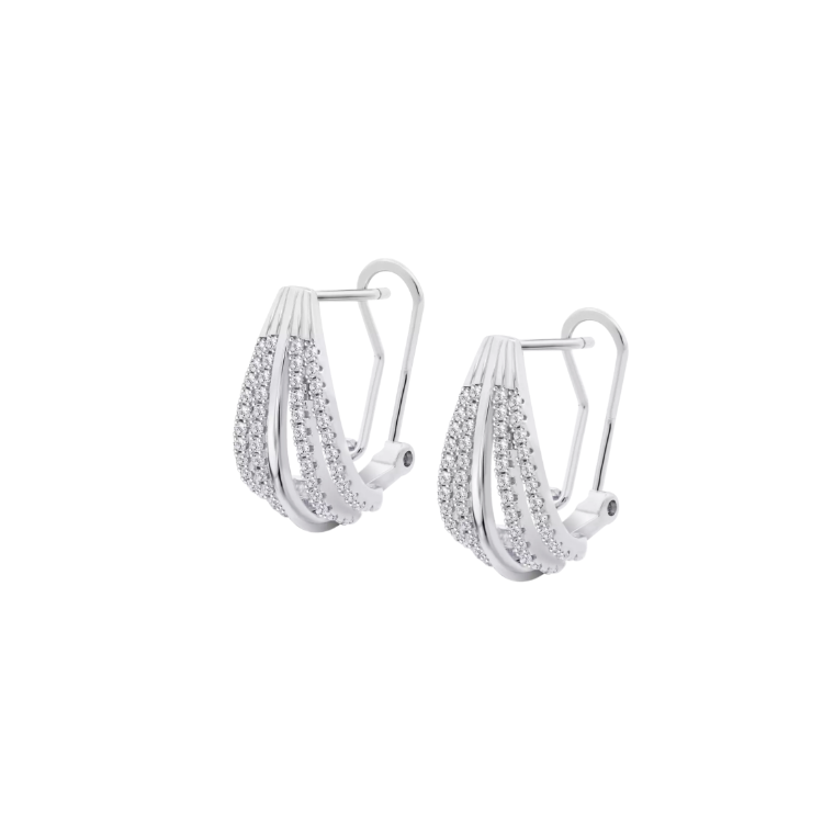 Boucles d'oreilles Lotus Silver