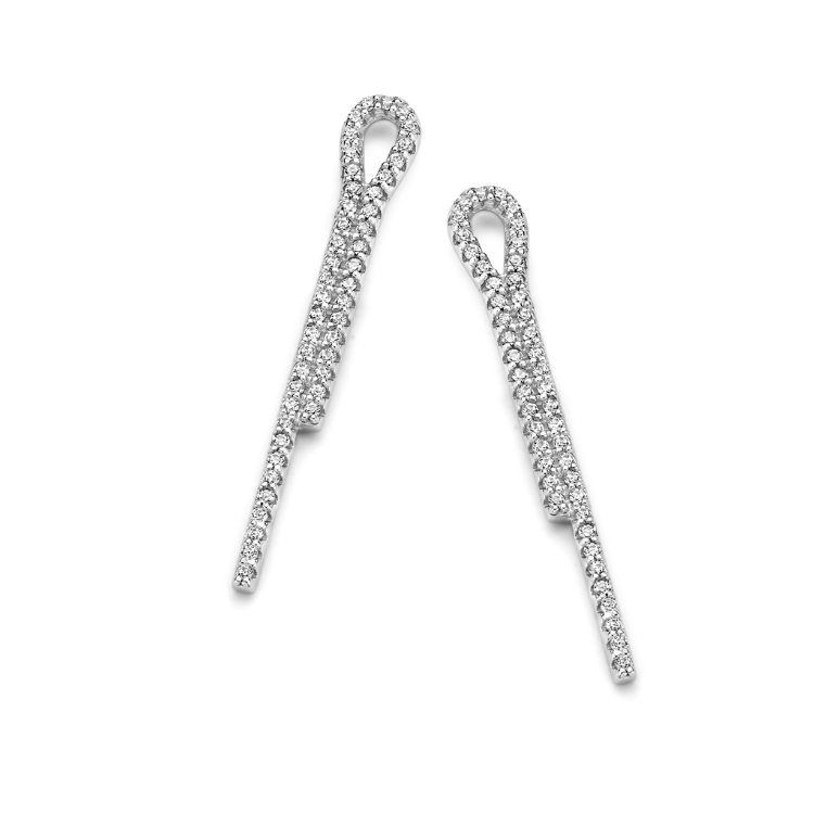 Boucles d'oreilles Silver Rose