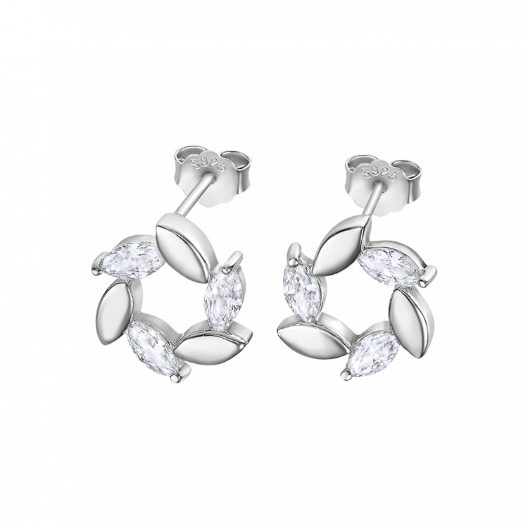 Boucles d'oreilles Lotus Silver