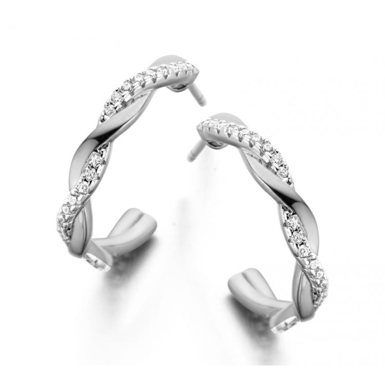 Boucles d'oreilles Silver Rose