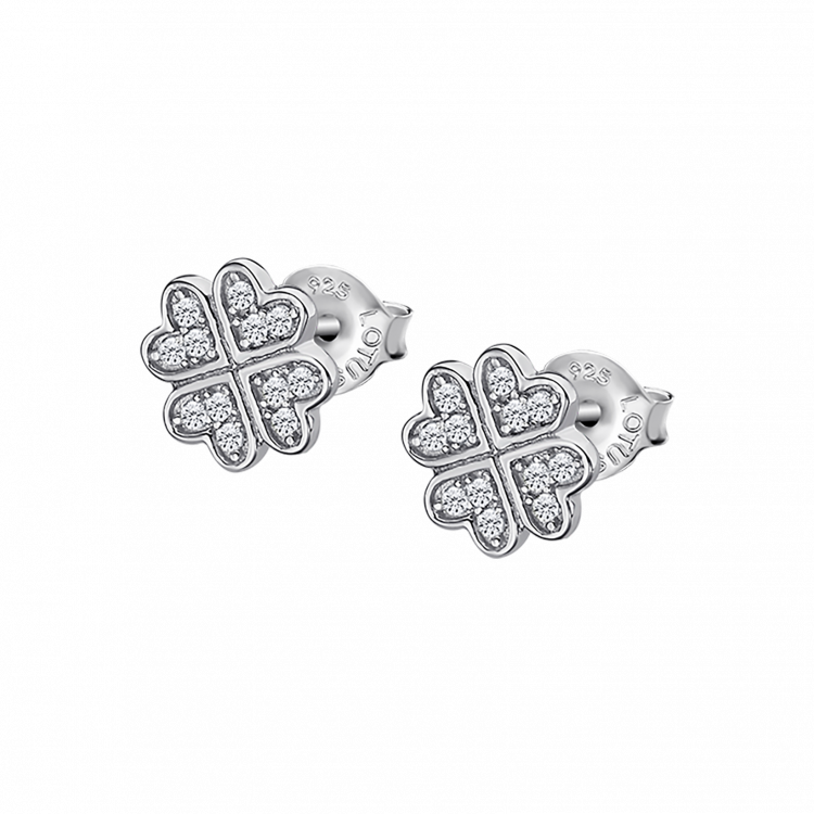 Boucles d'oreilles Lotus Silver