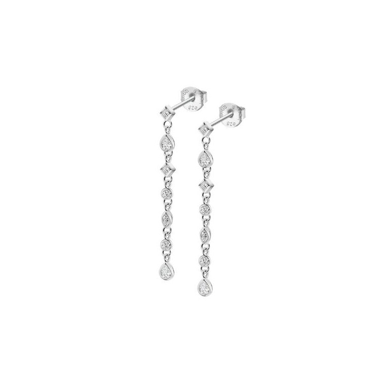 Boucles d'oreilles Lotus Silver