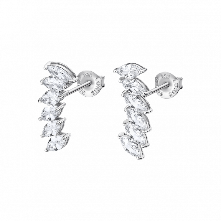 Boucles d'oreilles Lotus Silver