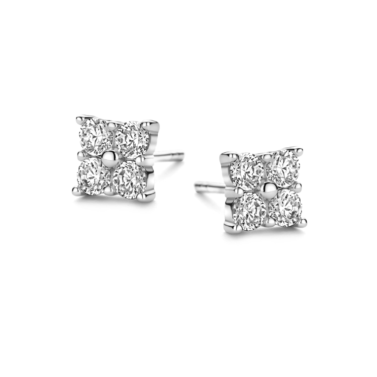 Boucles d'oreilles Silver Rose
