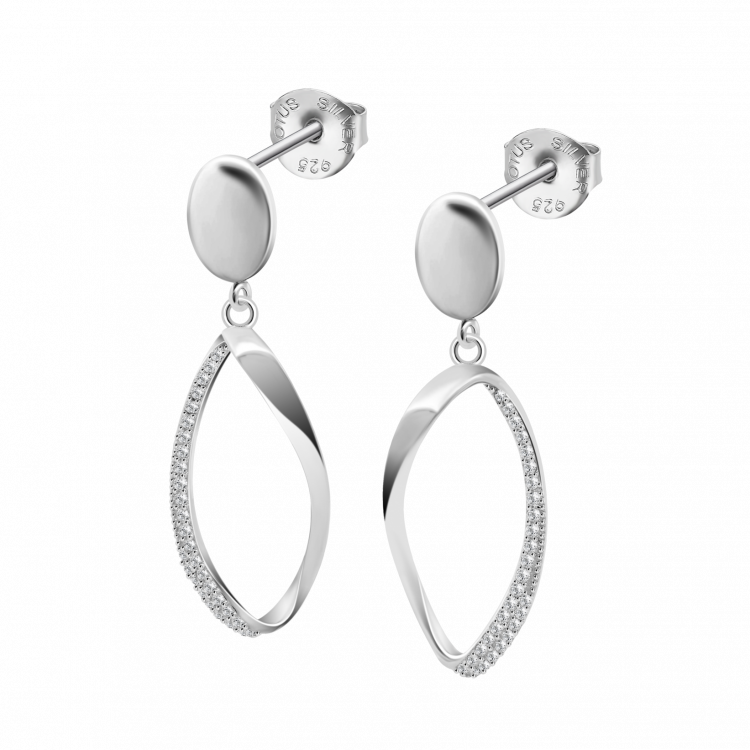 Boucles d'oreilles Lotus Silver