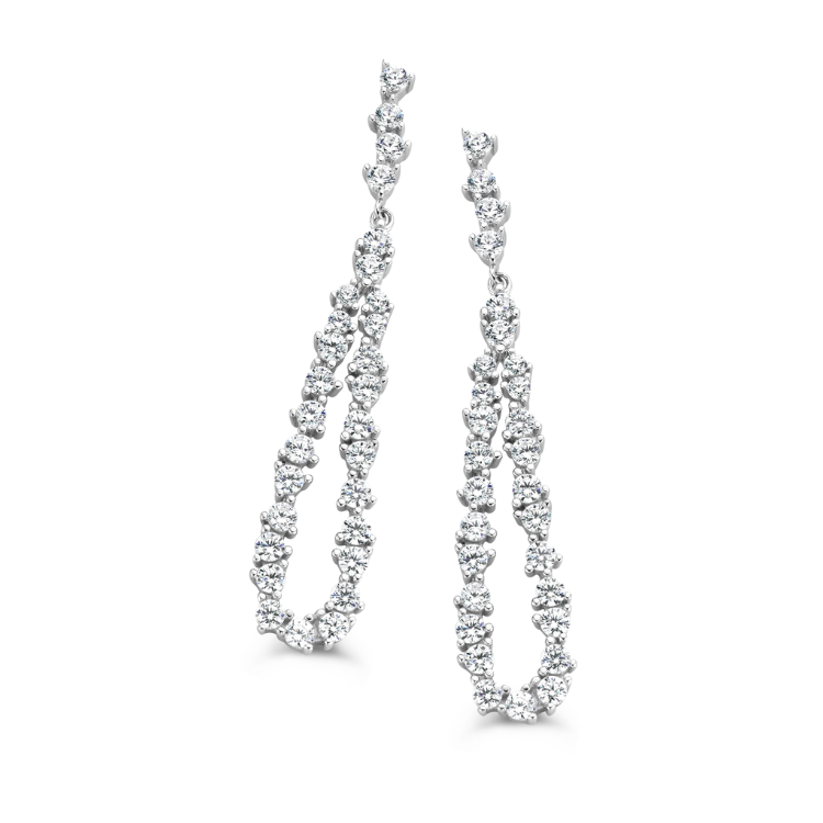 Boucles d'oreilles Silver Rose