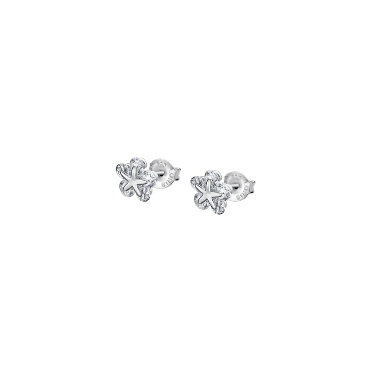 Boucles d'oreilles Lotus Silver