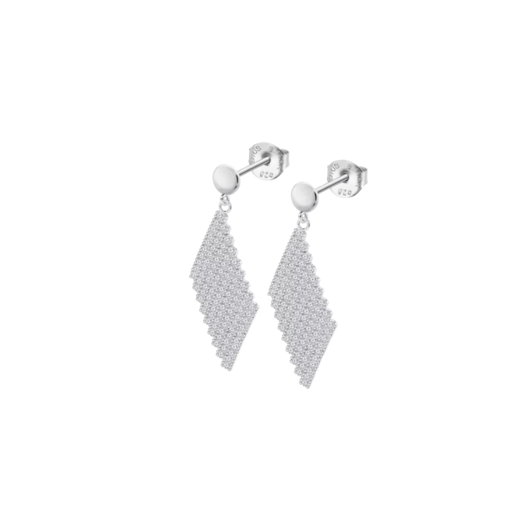 Boucles d'oreilles Lotus Silver