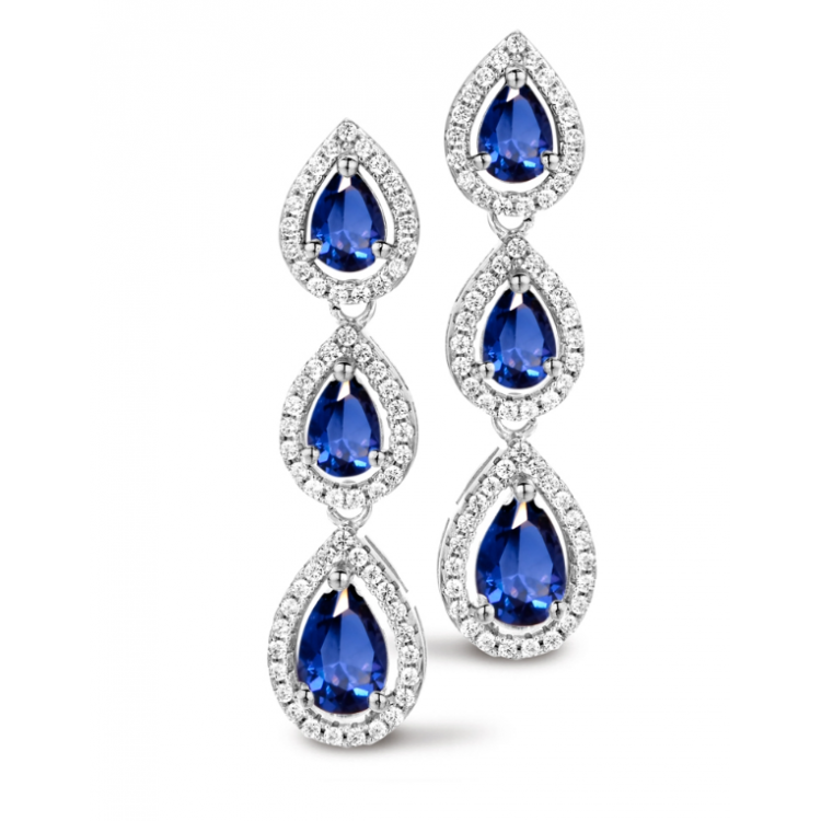 Boucles d'oreilles Silver Rose