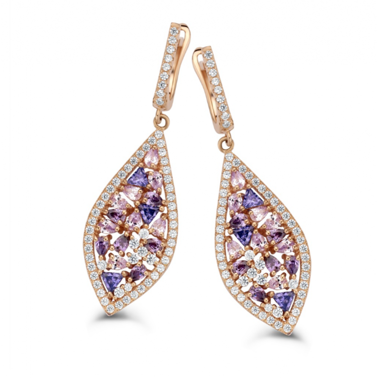 Boucles d'oreilles Silver Rose