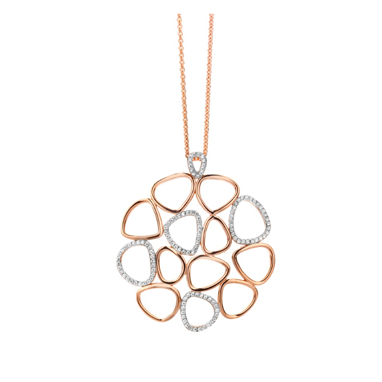 Collier Silver Rose