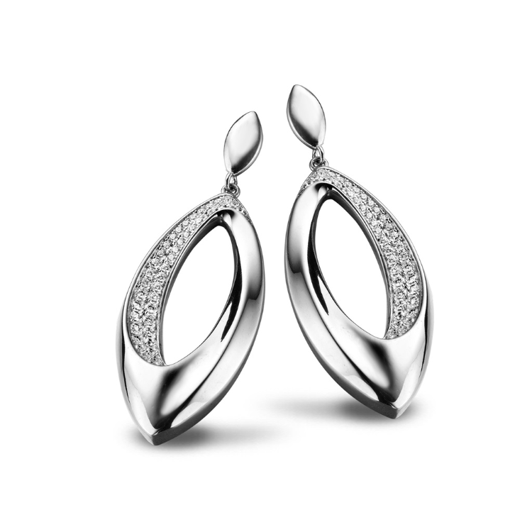 Boucles d'oreilles Silver Rose