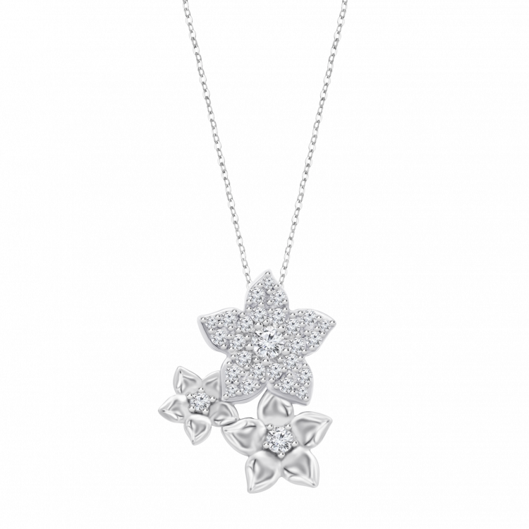Collier Lotus Silver