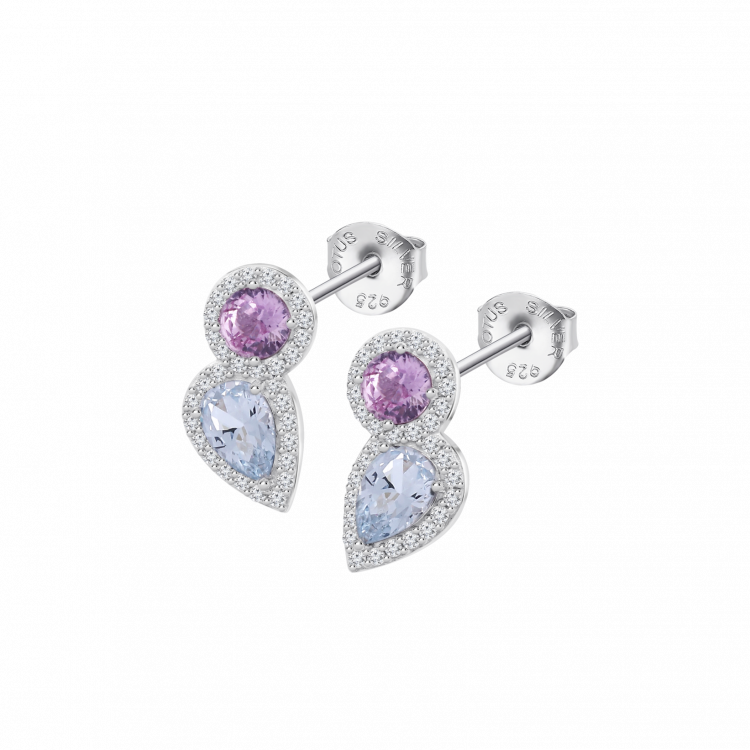 Boucles d'oreilles Lotus Silver
