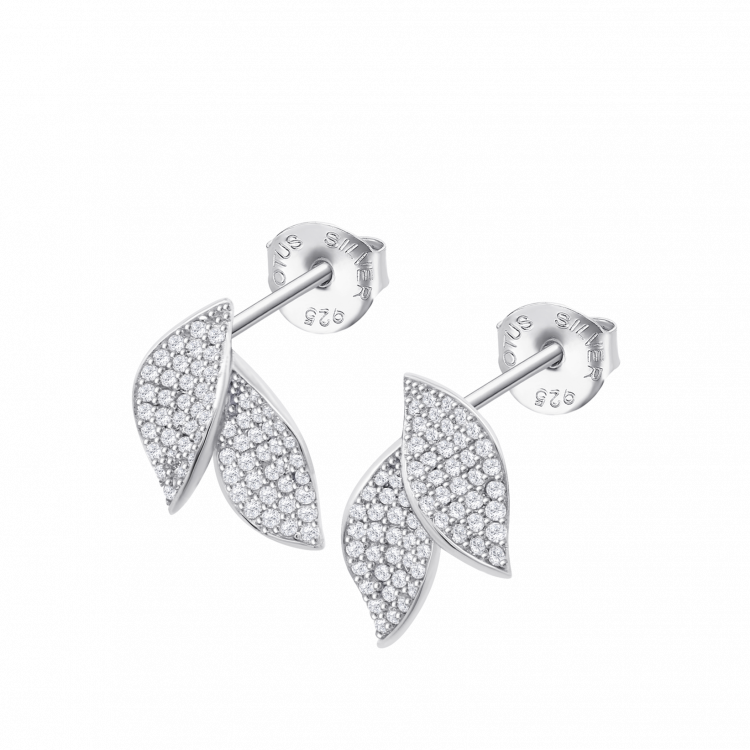 Boucles d'oreilles Lotus Silver