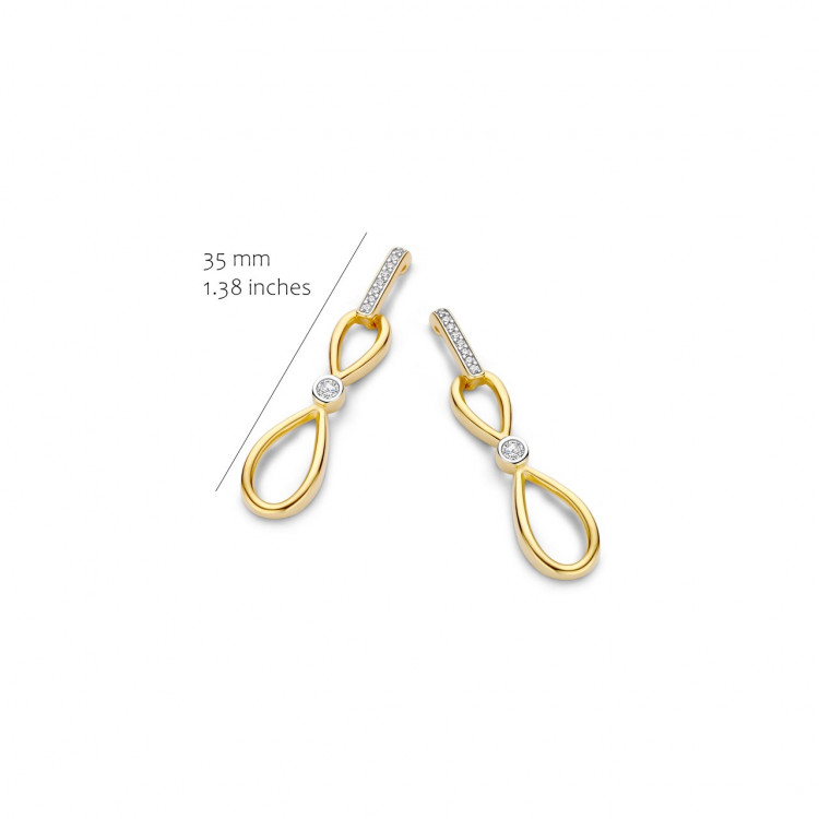 Boucles d'oreilles Silver Rose