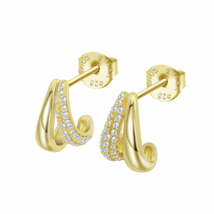 Boucles d'oreilles Lotus Silver