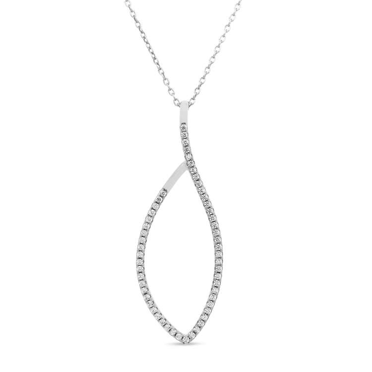 Collier Silver Rose