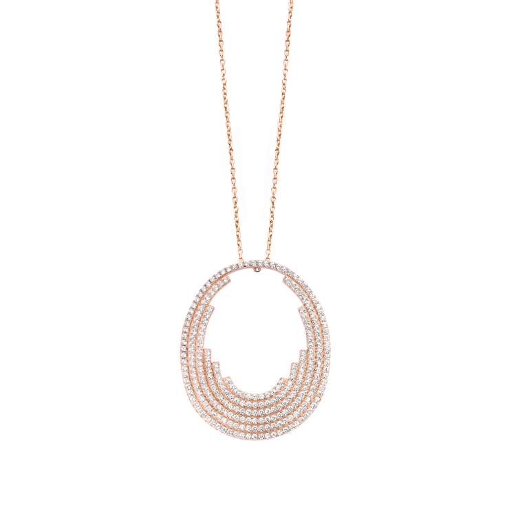 Collier Silver Rose