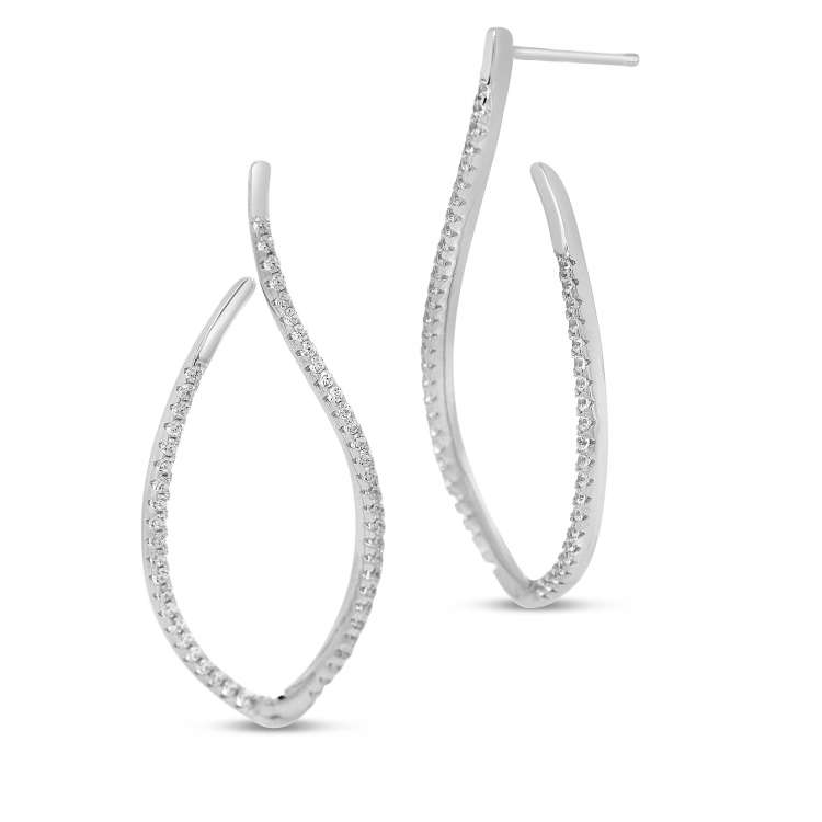 Boucles d'oreilles Silver Rose