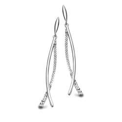 Boucles d'oreilles Silver Rose