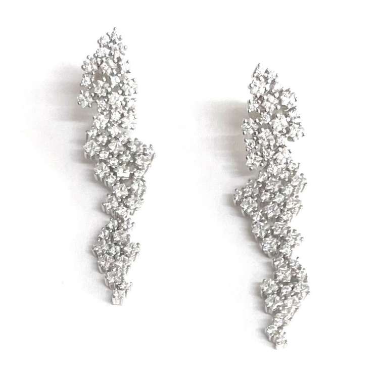 Boucles d'oreilles Silver Rose