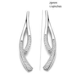 Boucles d'oreilles Silver Rose