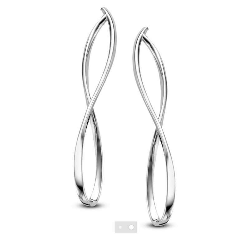 Boucles d'oreilles Silver Rose