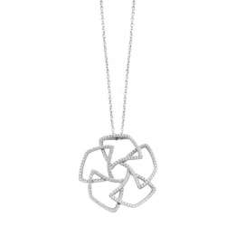 Collier Silver Rose