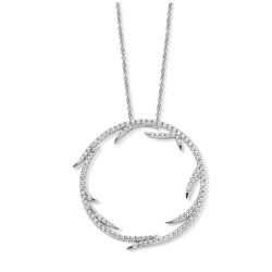 Collier Silver Rose